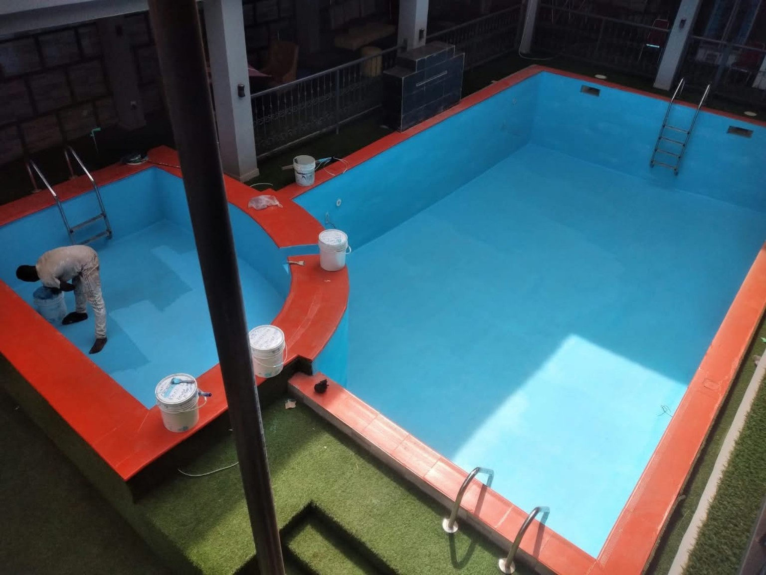 Axiom swimming pool construction